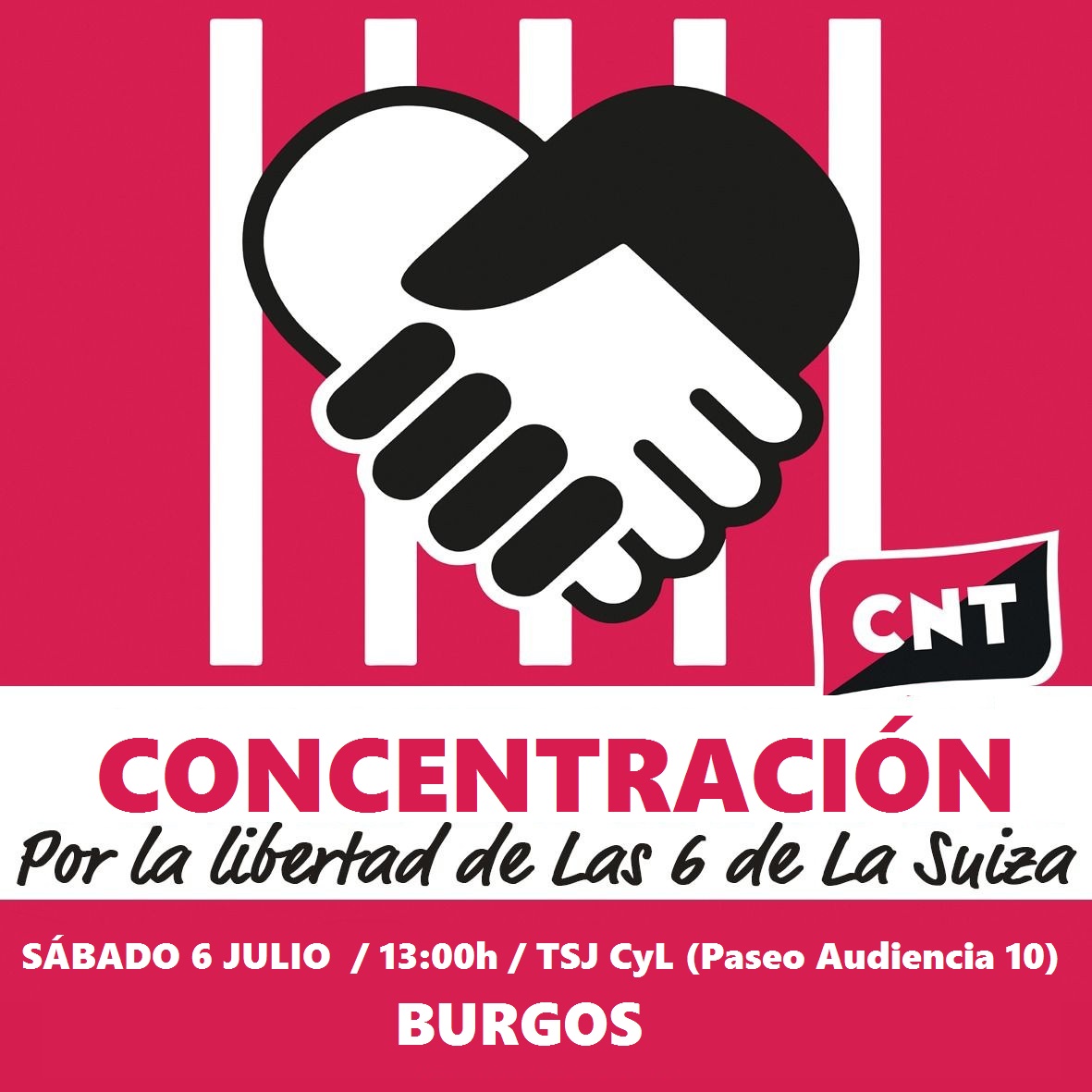 CONCENTRACIÓN en solidaridad con las 6 de la Suiza